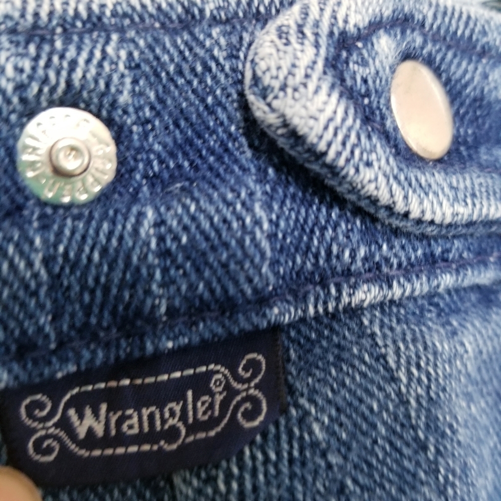 Vintage Wrangler Women's High Waisted Blue Jeans - Picture 4 of 7